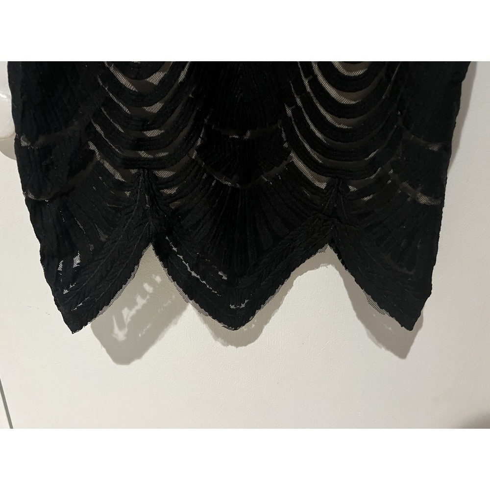 NWT Tea & Cup Womens Black Lace Layered Dress Size Small S Tank Sleeveless - Picture 5 of 6
